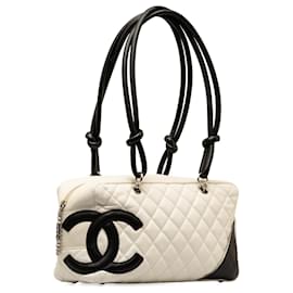 Chanel-Bolso de hombro Chanel Cambon Ligne blanco-Blanco