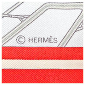 Hermès-Bufanda de seda blanca Spinnakers de Hermès-Otro