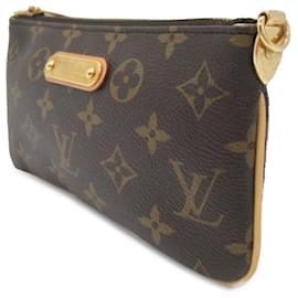 Louis Vuitton-Louis Vuitton Brown Monogram Pochette Milla MM-Marrom