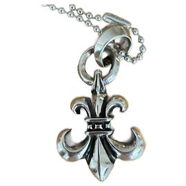 Chrome Hearts Silver Pendant Necklace Silvery