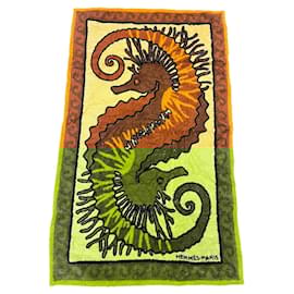 Hermès-Seahorse-Orange