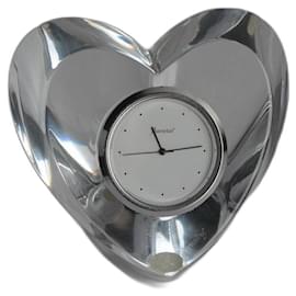 Baccarat-BACCARAT Crystal Heart Clock-Other