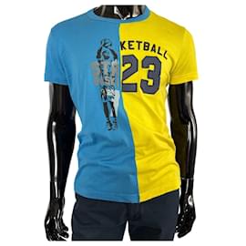 Dolce & Gabbana-Tees-Blue,Yellow