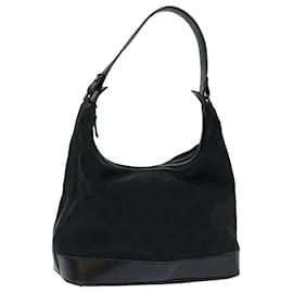 Salvatore Ferragamo-Salvatore Ferragamo Borsa A Spalla Tela Nera Auth 70678-Nero