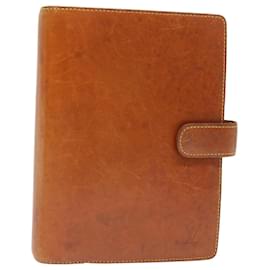 Louis Vuitton-LOUIS VUITTON Nomad Leather Agenda MM Day Planner Cover Beige R20473 autenticación 70910-Beige