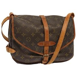 Louis Vuitton-Louis Vuitton Monogram Saumur 30 Borsa a tracolla M42256 LV Aut 71080-Monogramma