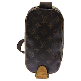 Louis Vuitton-LOUIS VUITTON Monogram Pochette Gange Shoulder Bag M51870 LV Auth 70867-Monogram