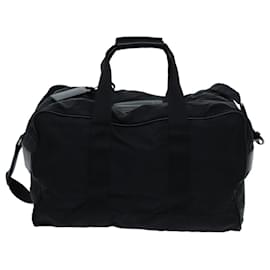 Prada-PRADA Boston Bag Nylon 2way Black Auth yk11845-Black