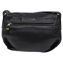 Givenchy-GIVENCHY Shoulder Bag Leather Black Auth bs13678-Black