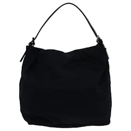 Fendi-FENDI Hand Bag Nylon Black 2321 26637 098 Auth ep3932-Black