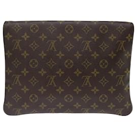 Louis Vuitton-LOUIS VUITTON Monogram Pochette Priant Clutch Bag M51805 LV Auth yk11855-Monogram