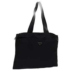 Prada-PRADA Tote Bag Nylon Black Auth yk11920-Black