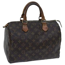 Louis Vuitton-Louis Vuitton Monogram Speedy 30 Hand Bag M41526 LV Auth 70965-Monogram