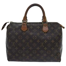 Louis Vuitton-Louis Vuitton Monogram Speedy 30 Hand Bag M41526 LV Auth 70965-Monogram