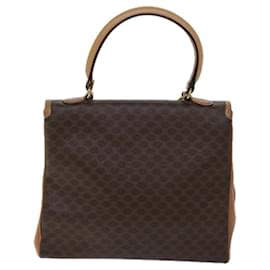 Céline-CELINE Macadam Canvas Hand Bag PVC Brown Auth 71007-Brown