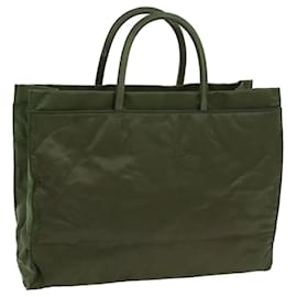 Prada-PRADA Hand Bag Nylon Khaki Auth yk11941-Khaki