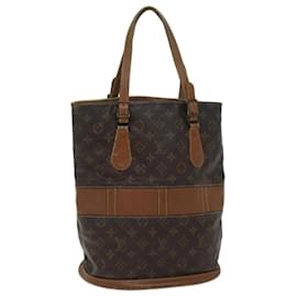 Louis Vuitton-LOUIS VUITTON Monogram Bucket GM Umhängetasche USA limitiert T42236 LV Auth bs13581-Monogramm