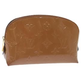 Louis Vuitton-Bolsa Pochette Monograma Vernis LOUIS VUITTON Veludo Rosa M90008 Autenticação de LV 71145-Outro