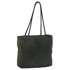 Prada-PRADA Shoulder Bag Nylon Khaki Auth bs13637-Khaki