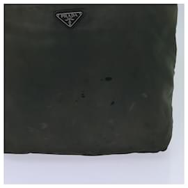 Prada-PRADA Shoulder Bag Nylon Khaki Auth bs13637-Khaki