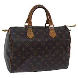 Louis Vuitton-Louis Vuitton Monogram Speedy 30 Hand Bag M41526 LV Auth 71194-Monogram