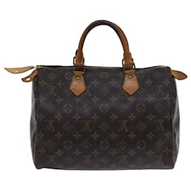 Louis Vuitton-Louis Vuitton Monogram Speedy 30 Hand Bag M41526 LV Auth 71194-Monogram