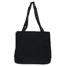 Prada-PRADA Hand Bag Nylon Black Auth ar11699-Black