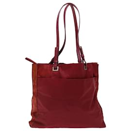 Prada-PRADA Shoulder Bag Nylon Red Auth yb540-Red
