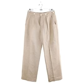 Lanvin-Pantalon droit beige-Beige