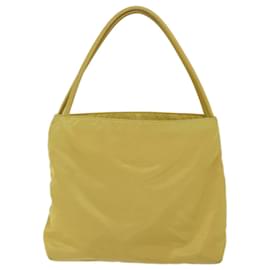 Prada-Bolsa de ombro PRADA Nylon Yellow Auth 72039-Amarelo