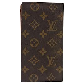 Louis Vuitton-LOUIS VUITTON Monogram Porte Valeurs Cartes Credit Wallet M61823 LV Auth yk11848-Monograma