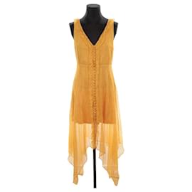 The Kooples-Vestido de seda-Amarelo