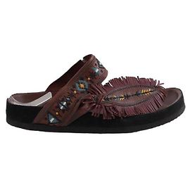 Isabel Marant Mules en cuir Bordeaux