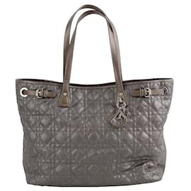 Dior-Leather Cerf Tote-Grey