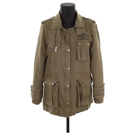 Anine Bing Chaqueta de algodón Caqui