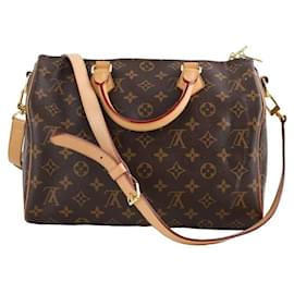 Louis Vuitton-Speedy leather handbag-Brown