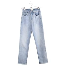 Anine Bing-Straight cotton jeans-Blue