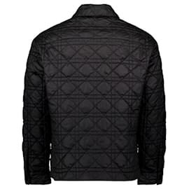 Dior-Camisa de sobrecamisa acolchada con diseño de cannage-Negro