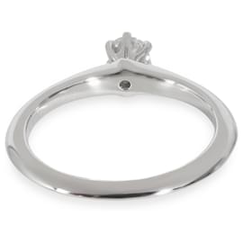 Tiffany & Co-TIFFANY & CO. Bague de fiançailles diamant en platine E VS2 0.19 ctw-Autre