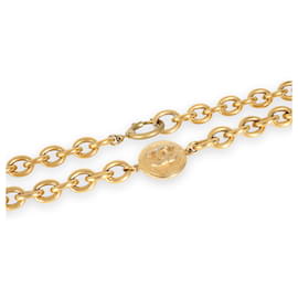 Chanel-Chanel Vintage Fashion Necklace in  Gold Plated-Other