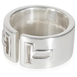 Tiffany & Co-TIFFANY & CO. Vintage T Cutout Ring in Sterling Silver-Other