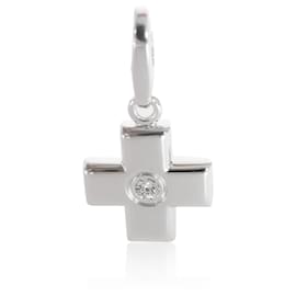 Cartier-Charme Croix Diamant Cartier (OR BLANC)-Autre