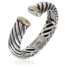 David Yurman-David Yurman Sculpted Cable Bracelet in 18k yellow gold/sterling silver-Other