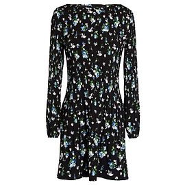 MAJE Rockineta Blumenmuster Minikleid Marineblau