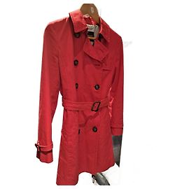 Gabardina roja de algodón Weekend Max Mara Roja