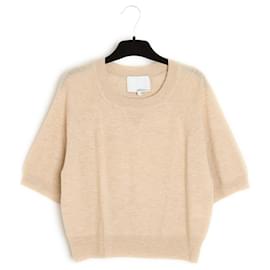 3.1 Phillip Lim-3.1 Phillip Lim Top FR36 Beige cashmere crop sweater UK8-Beige