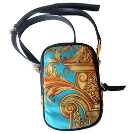 Versace Unisex Shoulder Bag Turquoise