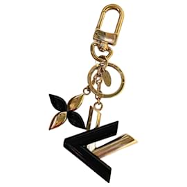 Louis Vuitton-Charm per borsa a forma di twist nero-Gold hardware