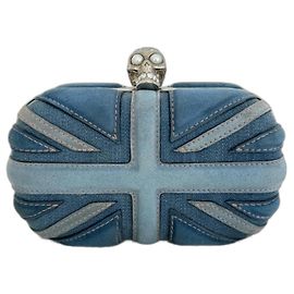 Alexander Mcqueen Clutch Blu
