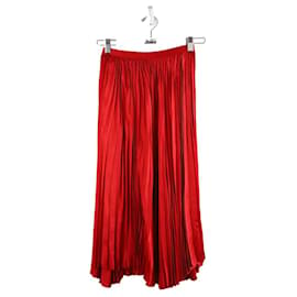 Dior-falda de seda-Roja